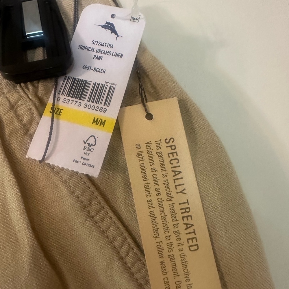 Tommy Bahama Tropical Dreams Linen Pants. Beach is the color. Brand new.